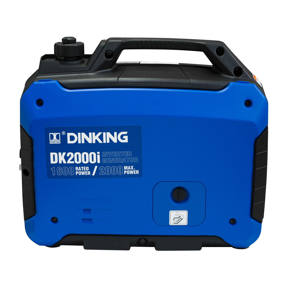 Генератор бензиновый инверторный Dinking DK2000i (2 кВт, 230В/50Гц, DK148, бак 4л.)