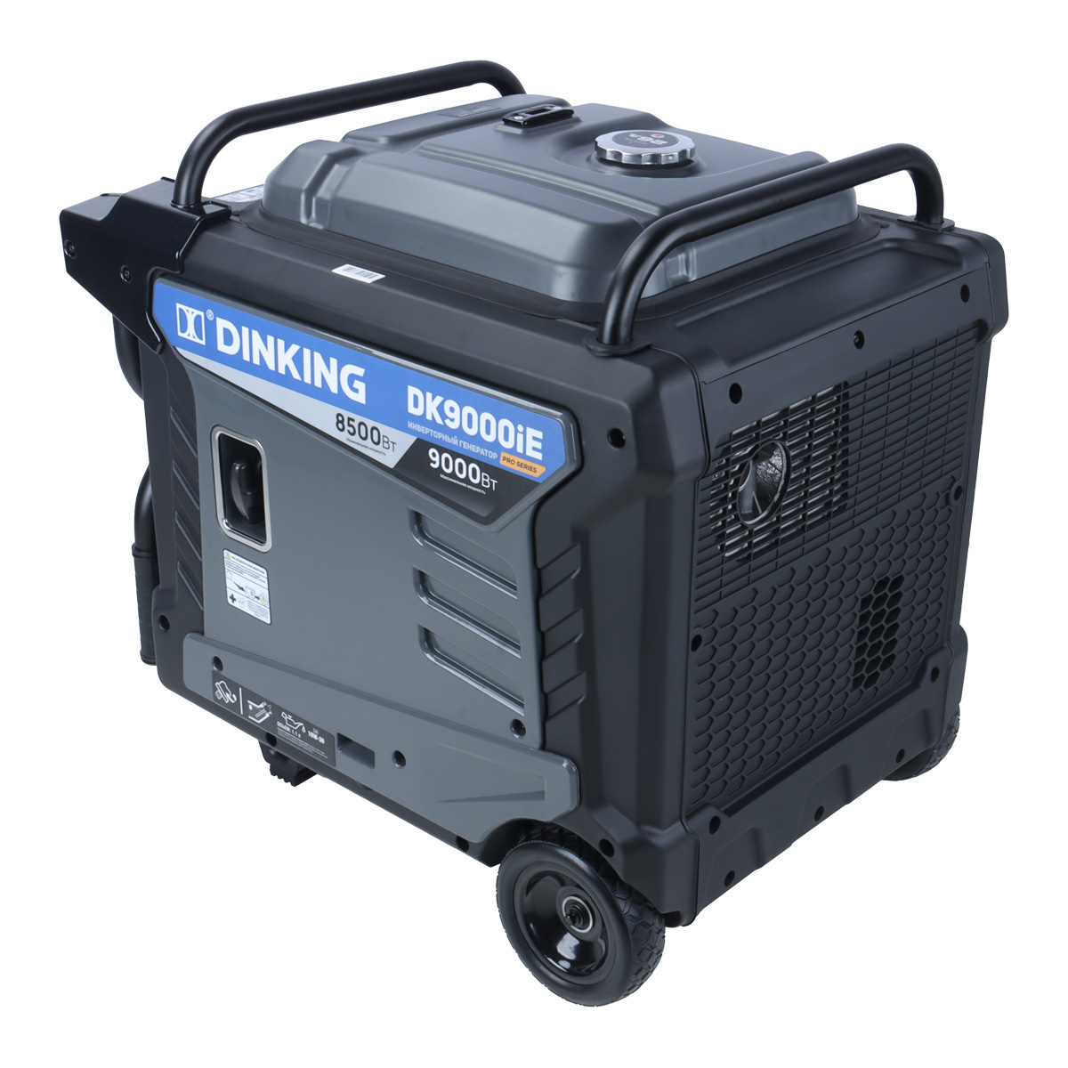 Генератор бензиновый инверторный Dinking DK9000iE (9кВт, 230В/50Гц, DK192, бак 26л.АВР)