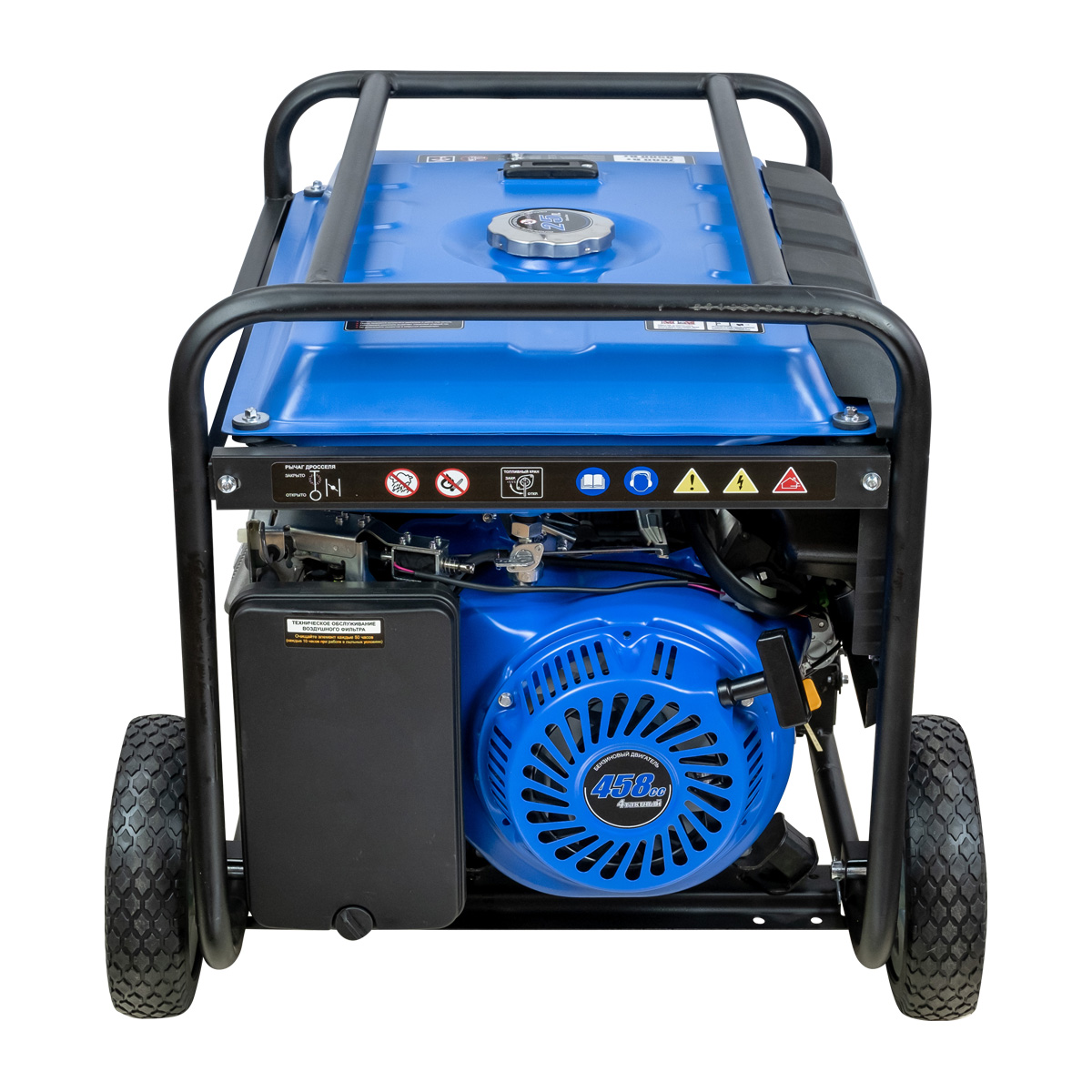 Генератор бензиновый Dinking DKA8500EW (8,5кВт, электростартер, 17лс, колёса, АВР)