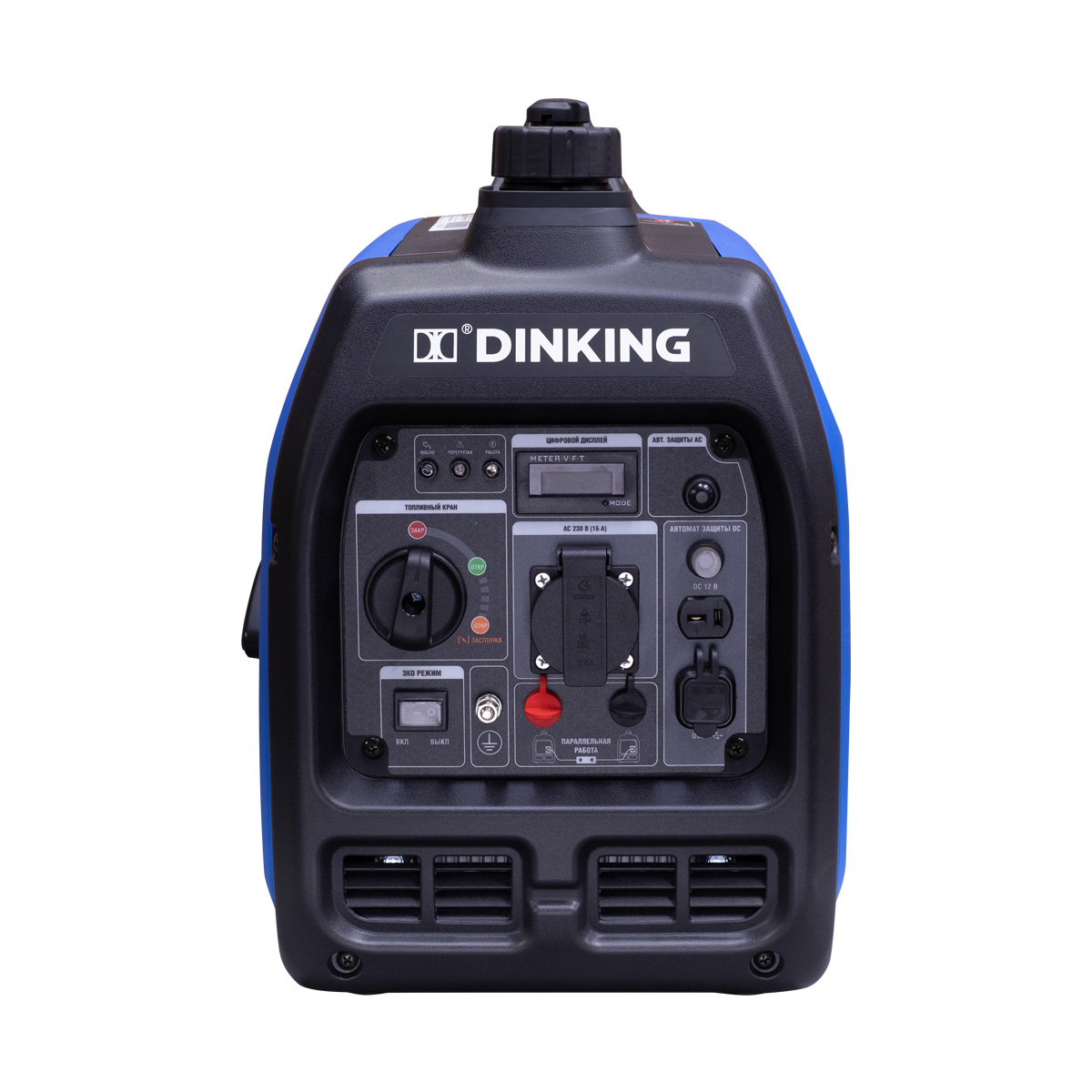 Генератор бензиновый инверторный Dinking DK2500i (2.5кВт, 230В/50Гц, DK164, бак 4л.)