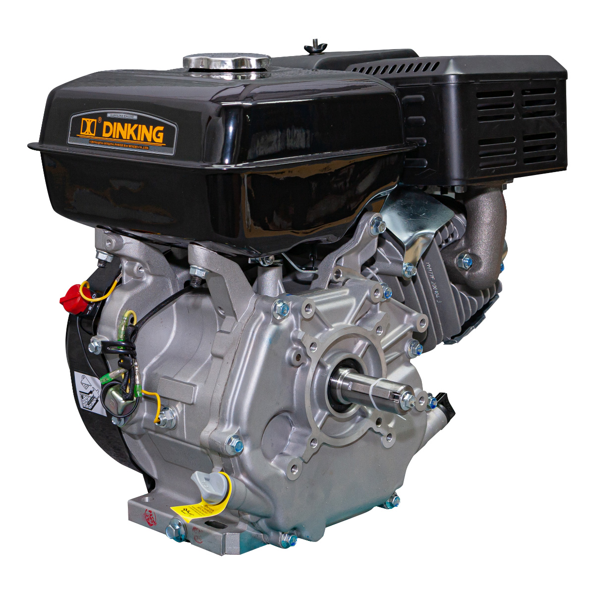Двигатель Dinking DK177F-C(Q) (9лс, 25.4мм вал, ручной стартер, датчик масла)
