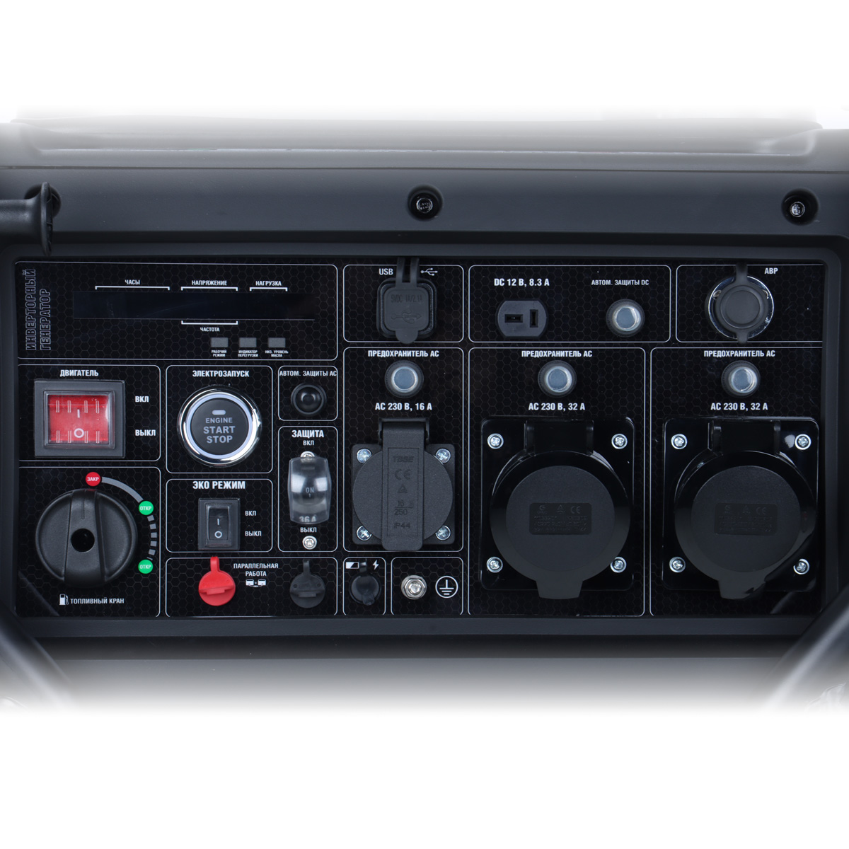 Генератор бензиновый инверторный Dinking DK9000iE (9кВт, 230В/50Гц, DK192, бак 26л.АВР)