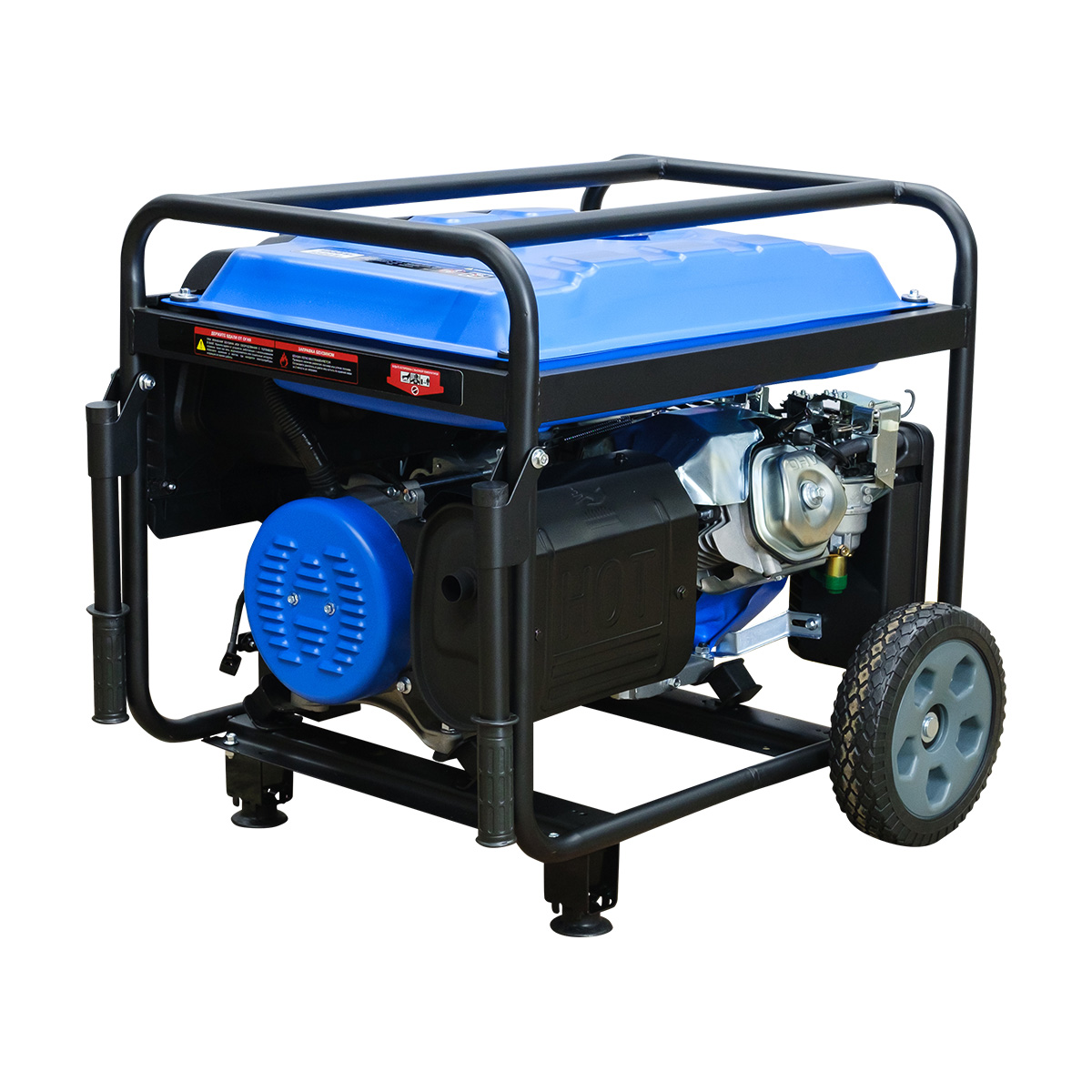 Генератор бензиновый Dinking DKA5500EW (5,5кВт, электростартер, 15лс, колёса)