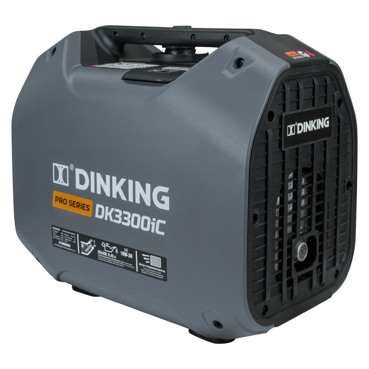 Генератор бензиновый инверторный Dinking DK3300iC (3,3кВт, 230В/50Гц, DK164F/P-2, бак 4л.)