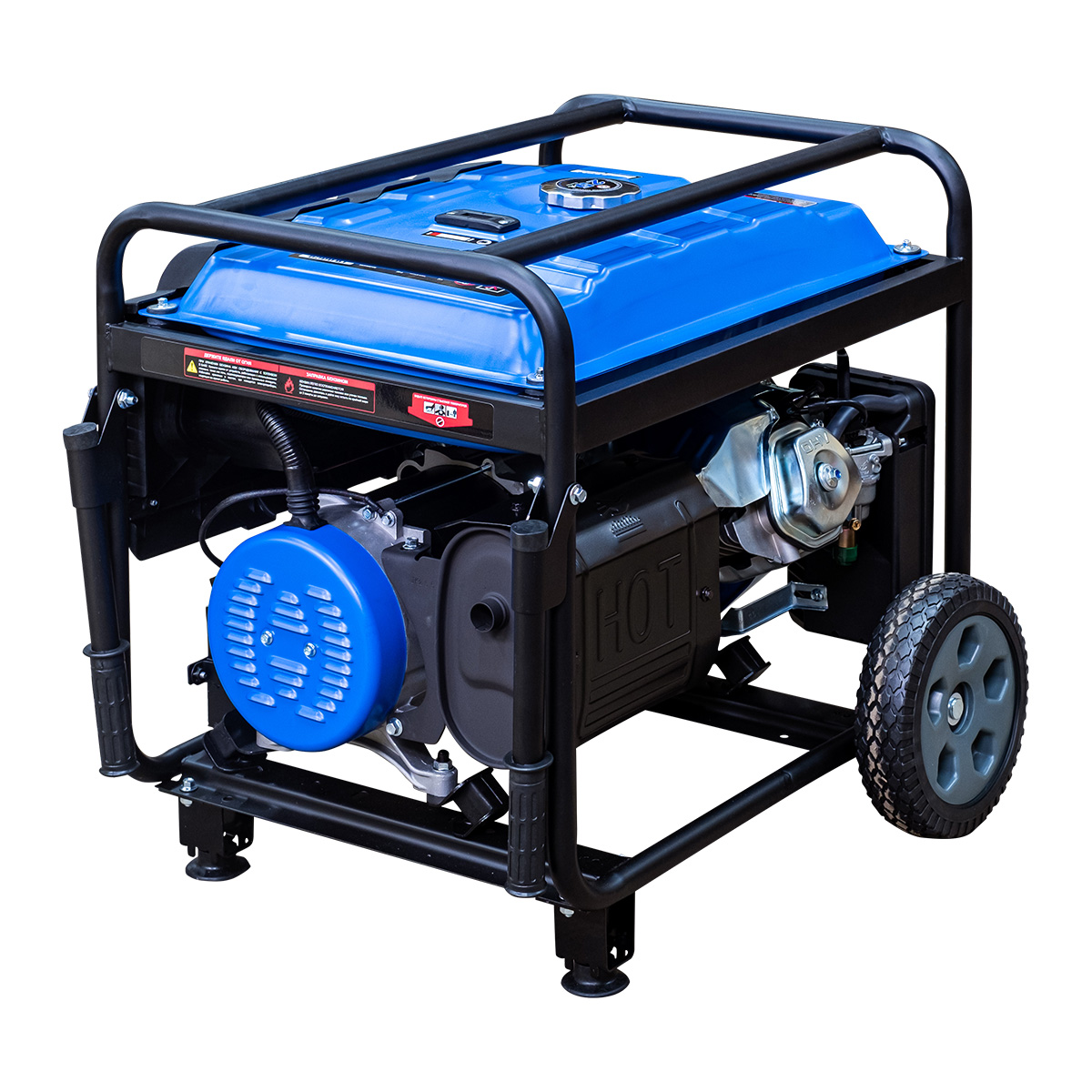 Генератор бензиновый Dinking DKA6500EW (6,5кВт, электростартер, 15лс, колёса)