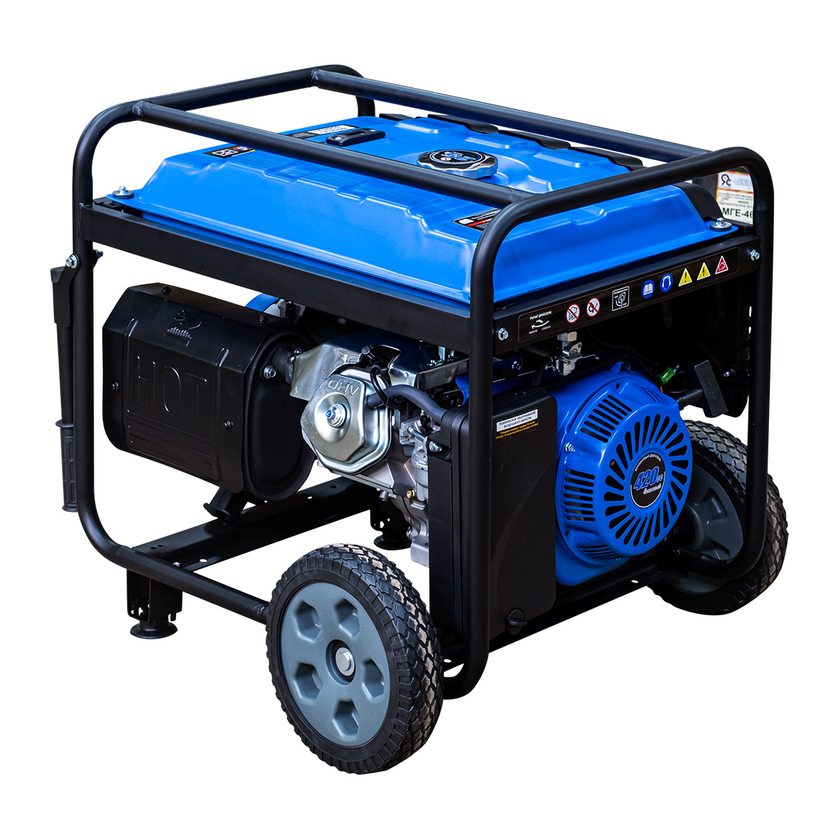 Генератор бензиновый Dinking DKA6500EW (6,5кВт, электростартер, 15лс, колёса)