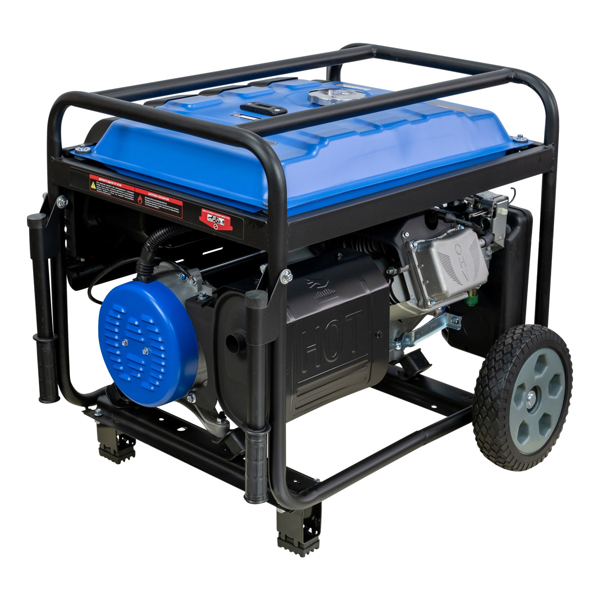 Генератор бензиновый Dinking DKA8500EW (8,5кВт, электростартер, 17лс, колёса, АВР)