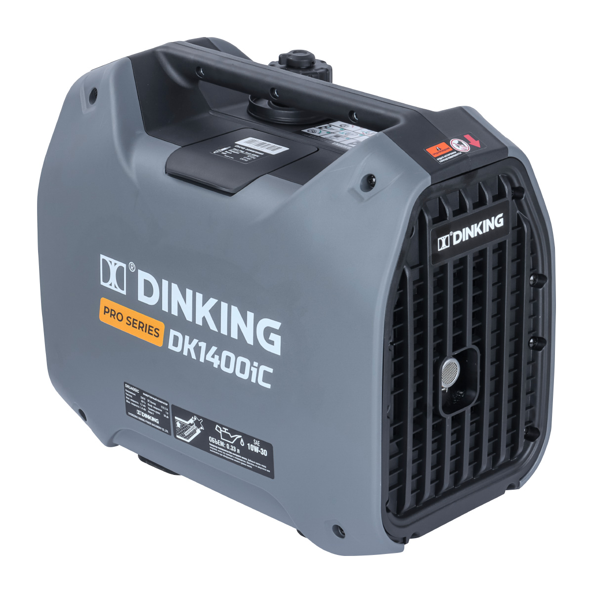 Генератор бензиновый инверторный Dinking DK1400iC (1,4 кВт, 230В/50 Гц, DK 145F/P-1, бак 2.5л)