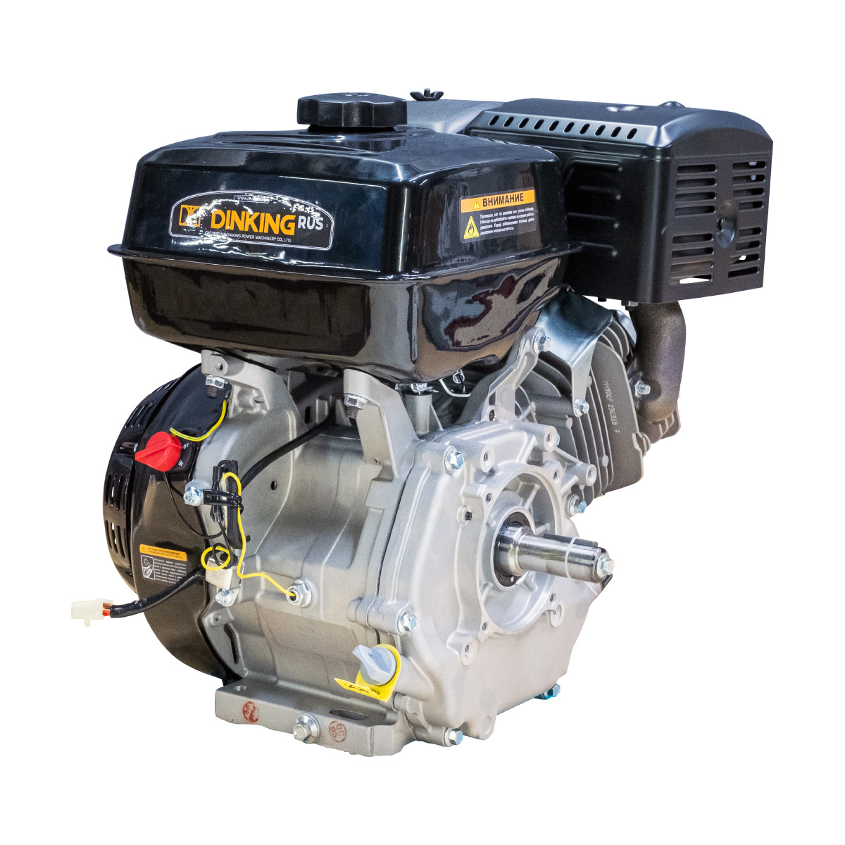 Двигатель Dinking DK190F-S (15лс, зимний, ручной стартер, катушка, датчик масла)