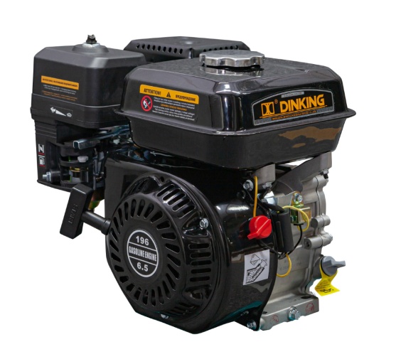 Двигатель Dinking DK168F-1-C (0,8А) (6,5лс, 20мм вал, ручной стартер, датчик масла, катушка 0,8А)