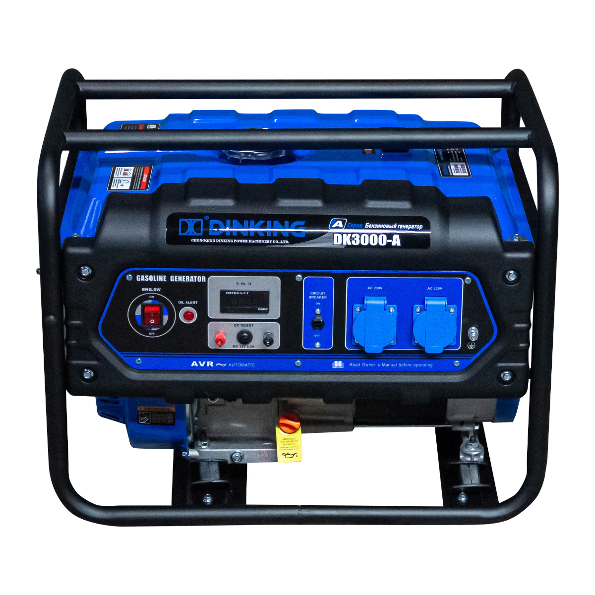 Генератор бензиновый Dinking DKA3000 (3кВт, ручной стартер, 7лс)
