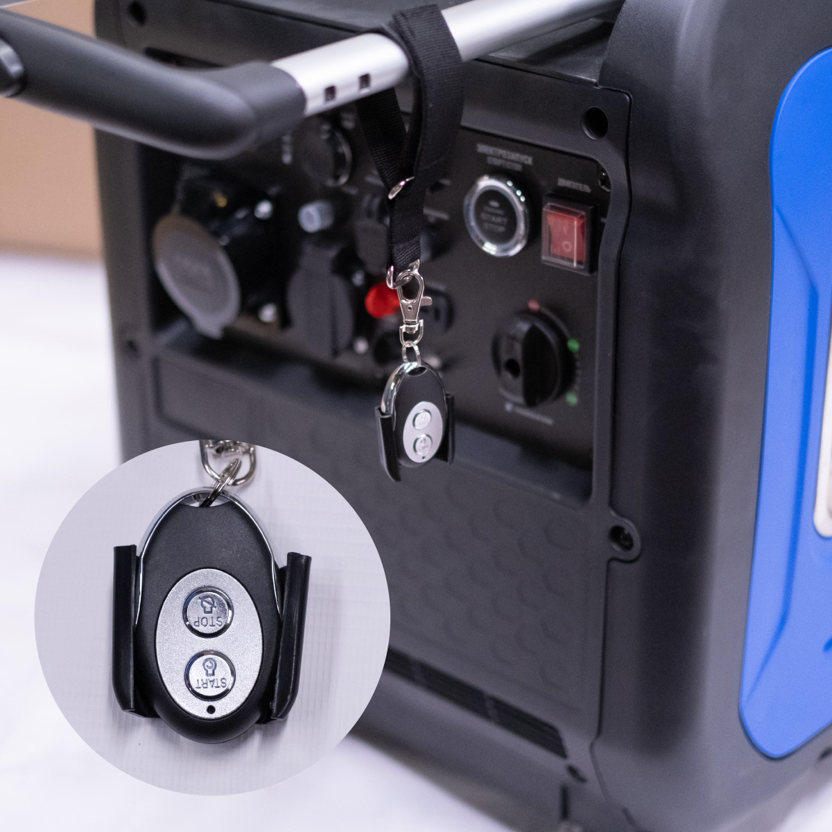 Генератор бензиновый инверторный Dinking DK5500i (5,5кВт, 230В/50Гц, DK180, бак 13,5л.АВР)