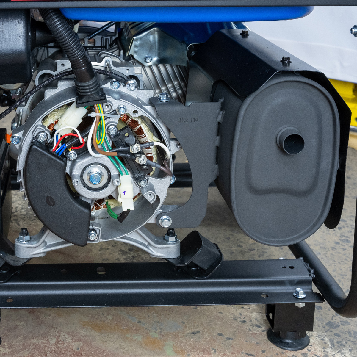 Генератор бензиновый Dinking DKA5500EW (5,5кВт, электростартер, 15лс, колёса)