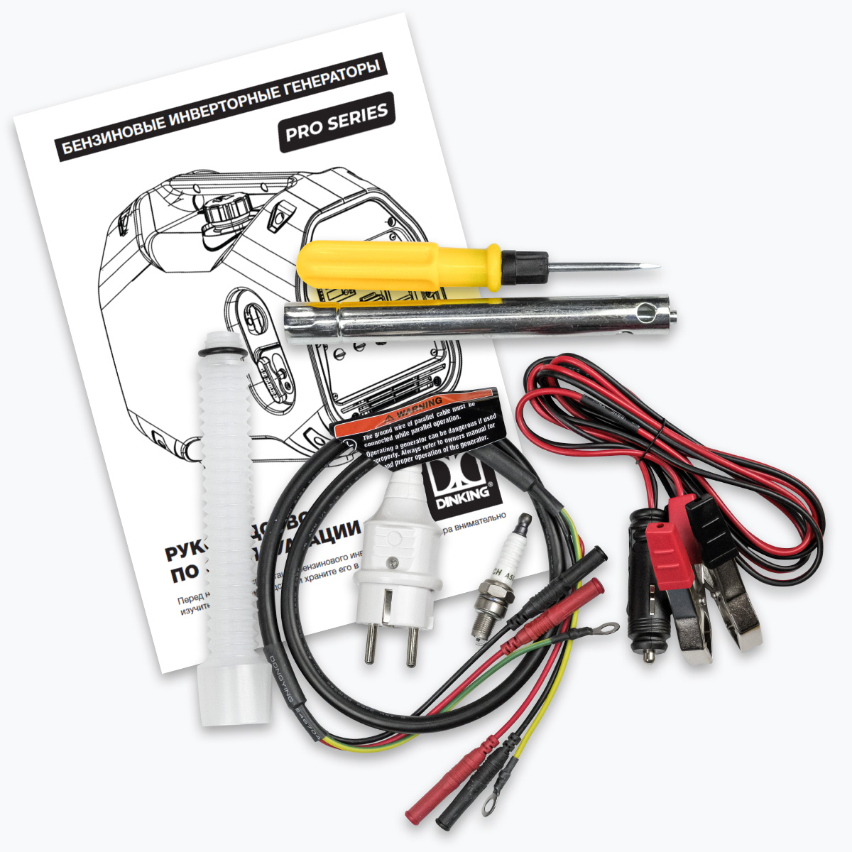 Генератор бензиновый инверторный Dinking DK2300iC (2,3кВт, 230В/50Гц, DK148F/P-2(T-48), бак 4л.)