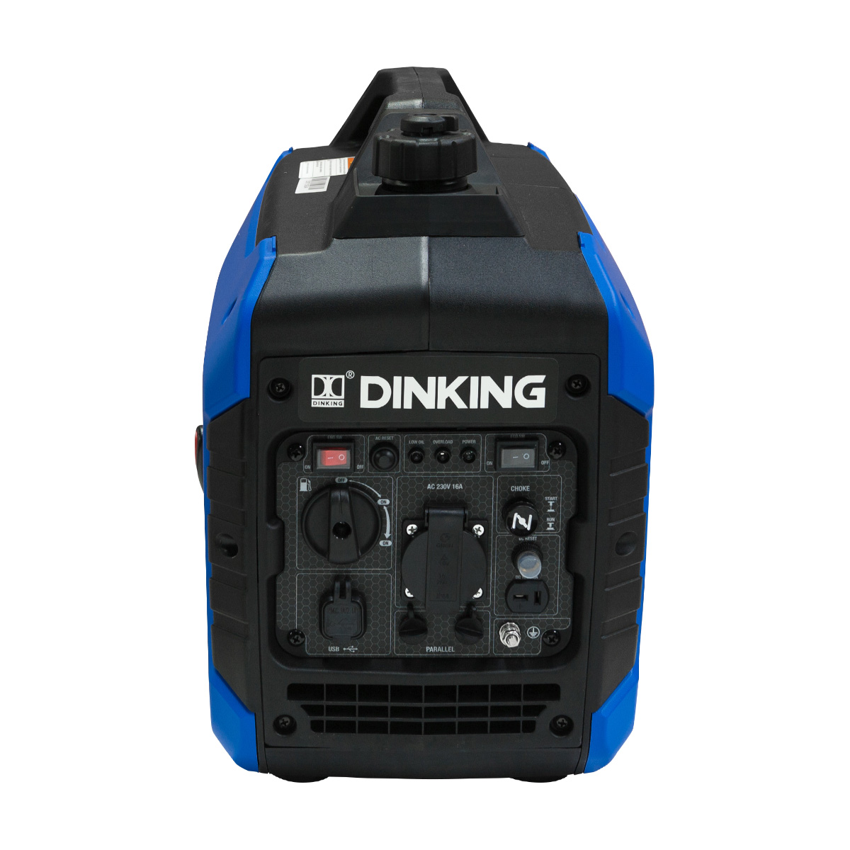 Генератор бензиновый инверторный Dinking DK2000i (2 кВт, 230В/50Гц, DK148, бак 4л.)