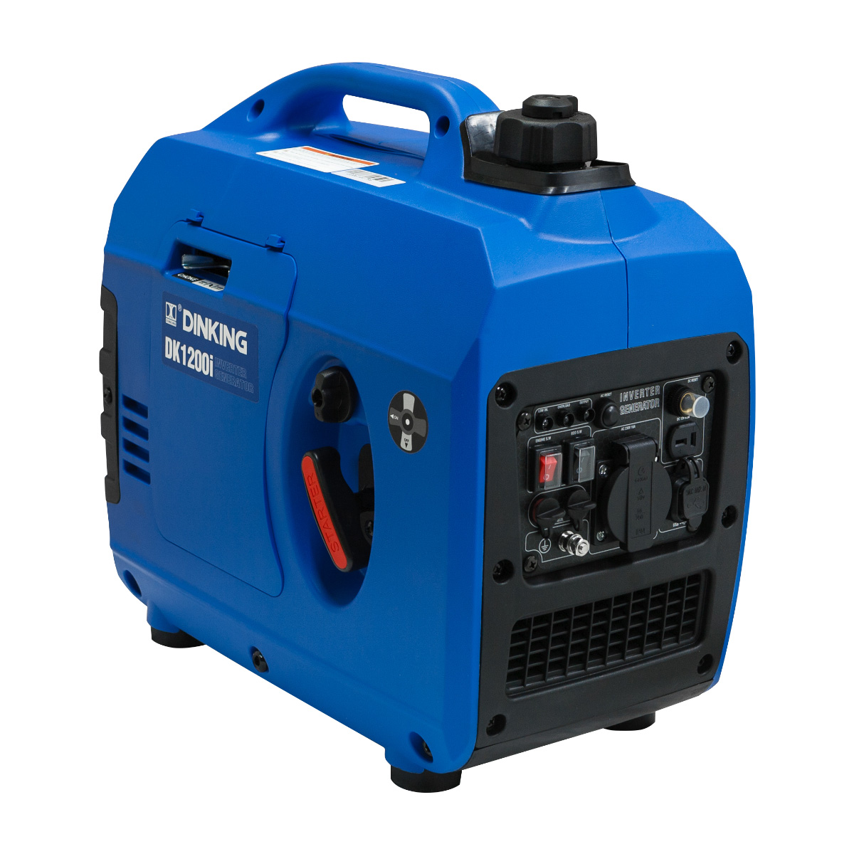Генератор бензиновый инверторный Dinking DK1200i (1,2кВт, 230В/50Гц, DK145, бак 2,5л.)